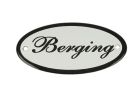Plaque de porte ovale émaillée "Berging" 100x50 mm