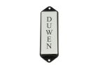 Plaque de porte verticale émaillée “Duwen”100x30 mm