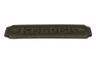 Plaque de porte en fer rectangulaire “Kelder” 115x36 mm