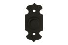 Bouton de sonnette laiton noir 25x55 mm