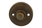 Bouton de sonnette laiton patiné Ø40 mm