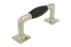 Poignée de tirage 130 mm laiton nickelé bakélite