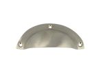 Poignée coquille coulée nickel satiné 100x40 mm 70 gr