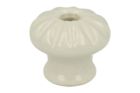 Bouton de meuble porcelaine Ø 23 mm H25 mm. Livré sans vis