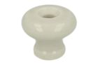 Bouton de meuble porcelaine Ø 20 mm H17 mm. Livré sans vis