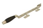 Entrebâilleur de fenêtre nickel satiné bois d'ébène 315 mm