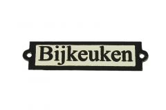 Geëmailleerd deurbordje "Bijkeuken"