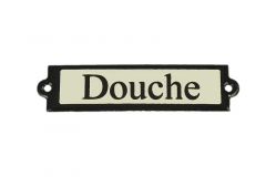 Geëmailleerd deurbordje "Douche"