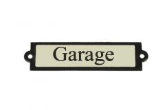 Geëmailleerd deurbordje "Garage"