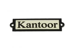 Geëmailleerd deurbordje "Kantoor"