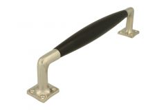 Deurgreep strak model 250mm matnikkel ebbenhout