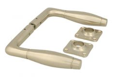 Deurklink matnikkel strak model stel