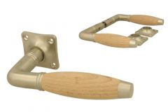 Deurklink matnikkel beuken stel (1930)