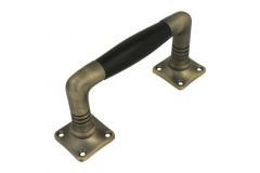 Handgreep Tonmodel 400 serie messing verouderd ebbenhout