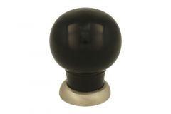 Bouton de meuble bakélite nickel satiné 39 mm H48 mm