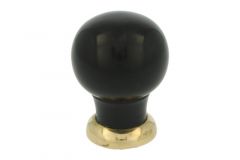Bouton de meuble bakélite laiton poli 39 mm H48 mm