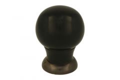 Bouton de meuble bakélite laiton patiné 39 mm H48 mm