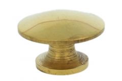 Bouton de meuble laiton poli Ø 25 mm H 16 mm