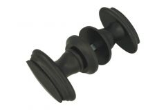 Bouton de porte double en bois de hêtre noir (paire)