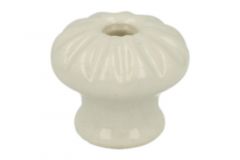 Knop porselein Ø 23mm H25mm. Geleverd zonder schroef