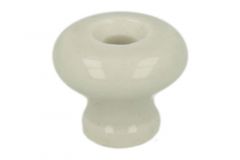 Knop porselein Ø 20mm H17mm. Geleverd zonder schroef