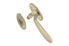 Loquet de fenêtre à battants "Dudok" nickel satiné Gauche
