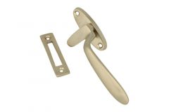 Loquet de fenêtre à battants en nickel satiné Gauche