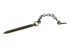 Goupille fenêtre coulissante laiton patiné 100 mm Ø 7 mm