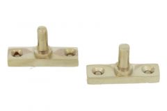 Set raampinnen ongelakt messing