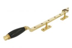 Entrebâilleur de fenêtre laiton poli bakélite 315 mm