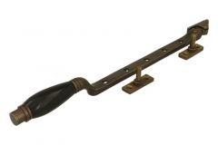 Entrebâilleur de fenêtre laiton patiné bakélite 315 mm