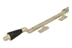 Entrebâilleur de fenêtre ornementé nickel satiné bakélite