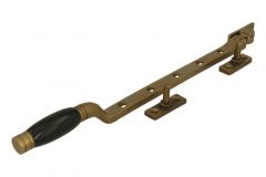 Entrebâilleur de fenêtre laiton patiné bakélite 300 mm