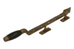 Entrebâilleur de fenêtre laiton patiné bakélite 300mm (1932)