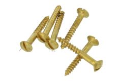 Vis à bois 2,8 x 25 mm (lot de 6) laiton poli