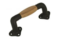 Poignée de tirage 134mm pour coulissante en fonte noire