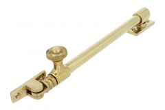 Entrebâilleur de fenêtre laiton poli télescopique 240-390 mm