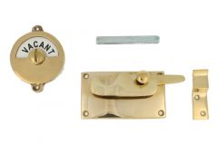 Vacant-Engaged slot 92×52mm ongelakt messing