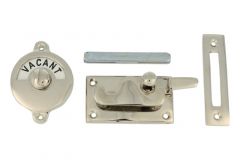Vacant-Engaged toiletslot 70×39mm messing vernikkeld