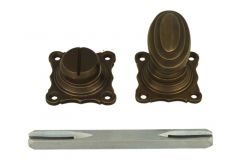 Toiletstift messing verouderd t.b.v. wc slot stiftmaat 8mm