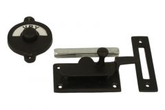 Verrou de porte de WC Vrij/Bezet laiton patiné 70x39 mm