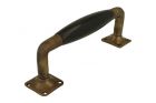 Poignée de porte 170 mm laiton patiné bakélite