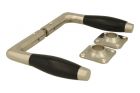Béquilles de porte nickel satiné bakélite (paire)