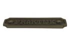 Plaque de porte en fer rectangulaire “Praktijk” 115x36 mm