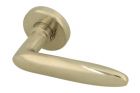 1/2 ensemble de poignée de porte "Dudok" nickel satiné
