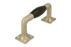 Handgreep 130mm strak model matnikkel ebbenhout