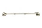Crochet de contrevent nickel brillant modèle antique 250 mm