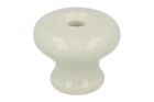 Bouton de meuble porcelaine Ø 25 mm H20 mm. Livré sans vis