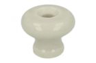 Bouton de meuble porcelaine Ø 20 mm H17 mm. Livré sans vis