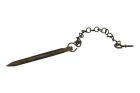 Goupille fenêtre coulissante laiton patiné 100 mm Ø 7 mm